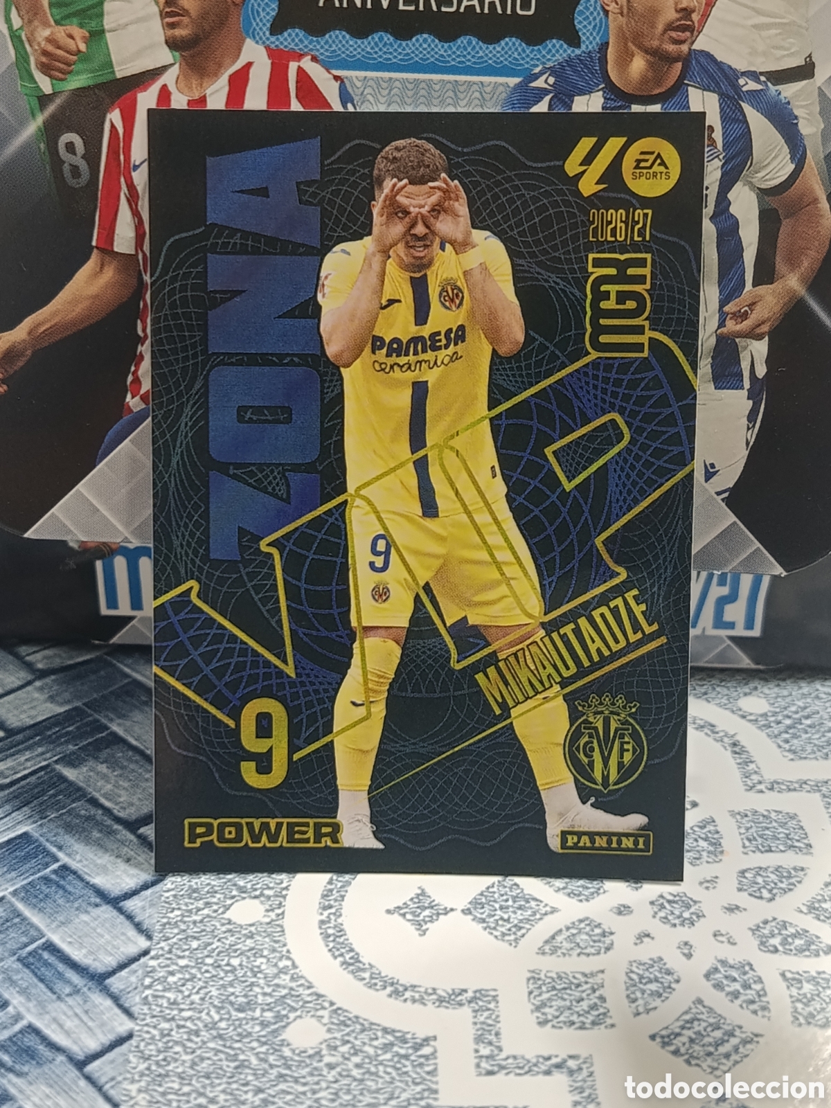 Coleccionismo cromos antiguos: MIKAUTADZE VILLARREAL ZONA VIP POWER 402 P LIGA MGK 26 27 2026 2027 PANINI