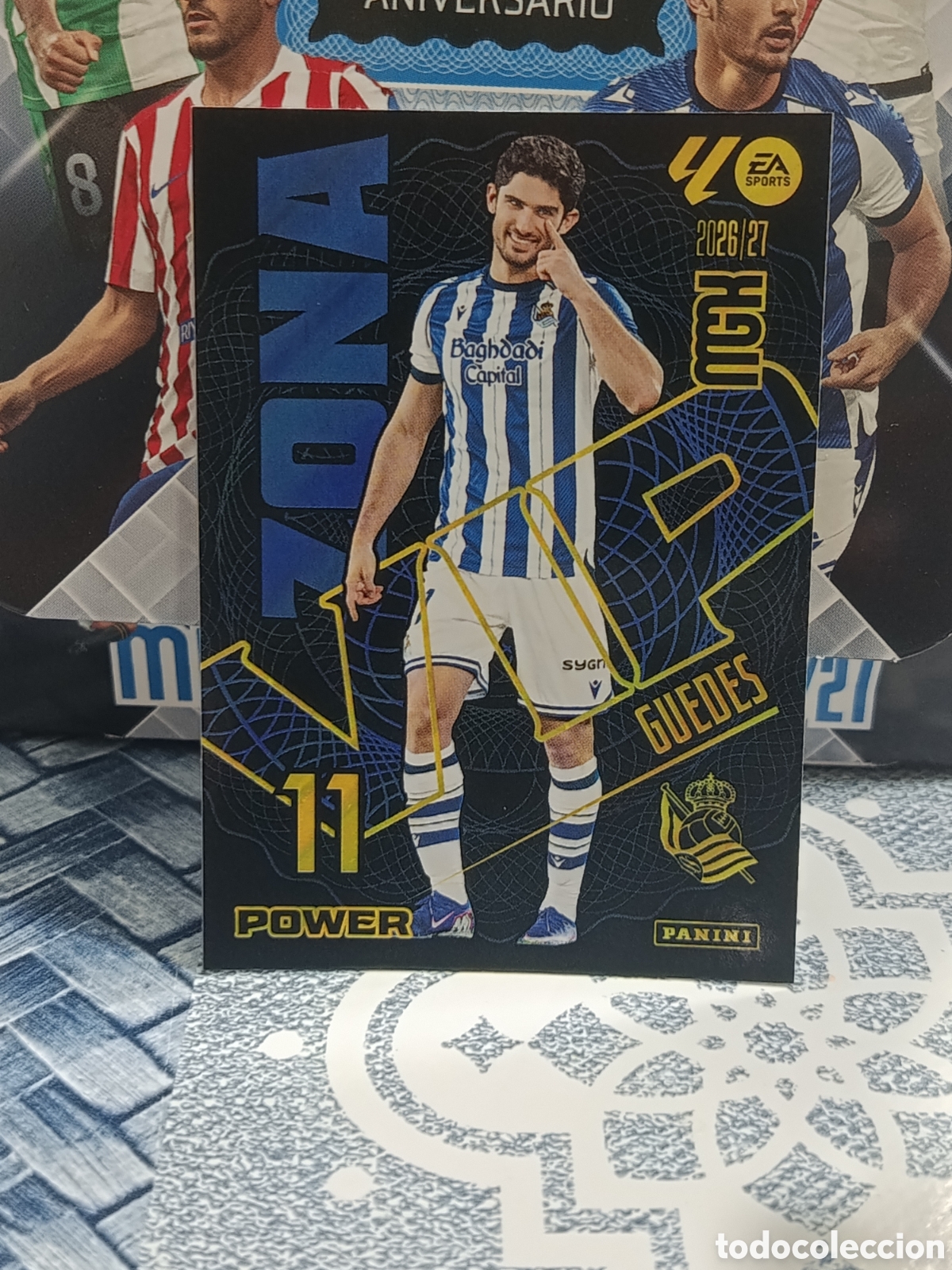 Collectable Antique Stickers: GUEDES REAL SOCIEDAD ZONA VIP POWER 395 P LIGA MGK 26 27 2026 2027 PANINI