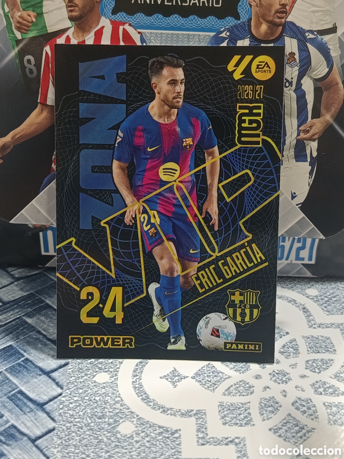 Collectable Antique Stickers: ERIC GARCIA FC BARCELONA BAR&Ccedil;A ZONA VIP POWER 393 P LIGA MGK 26 27 2026 2027 PANINI