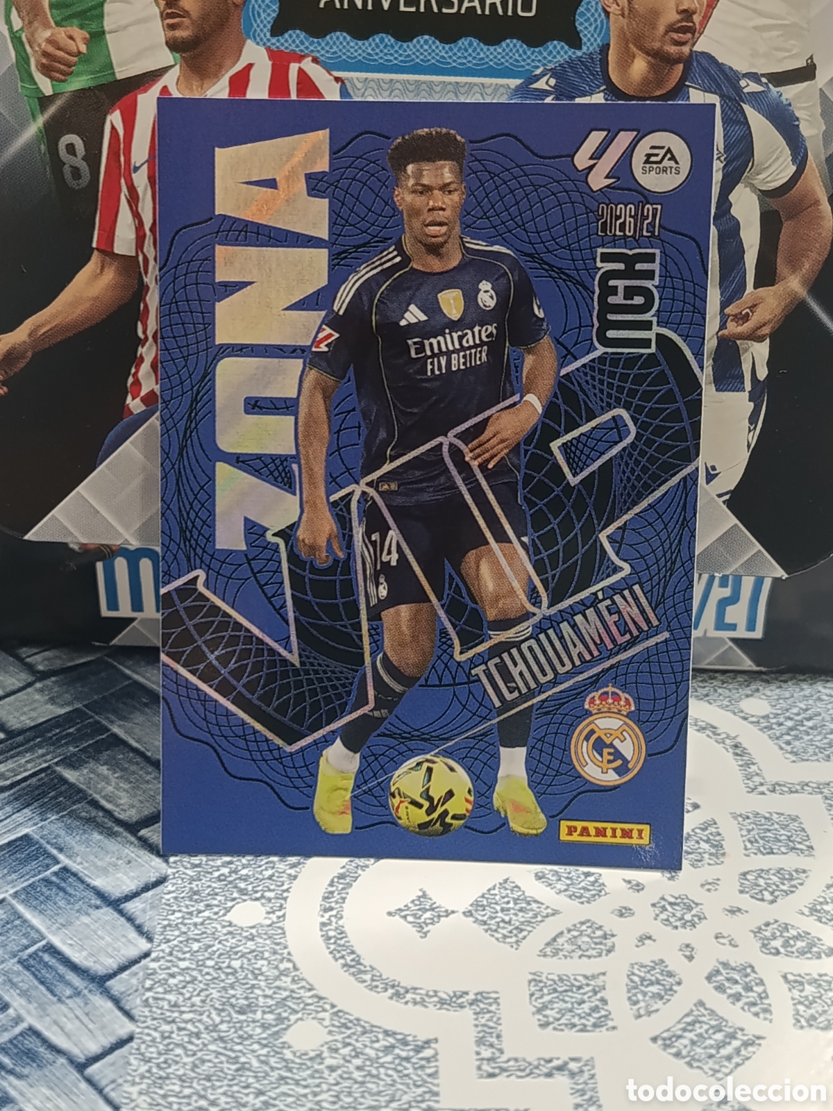 Collezionismo Figurine antiche: TCHOUAMENI REAL MADRID ZONA VIP 405 LIGA MGK 26 27 2026 2027 PANINI