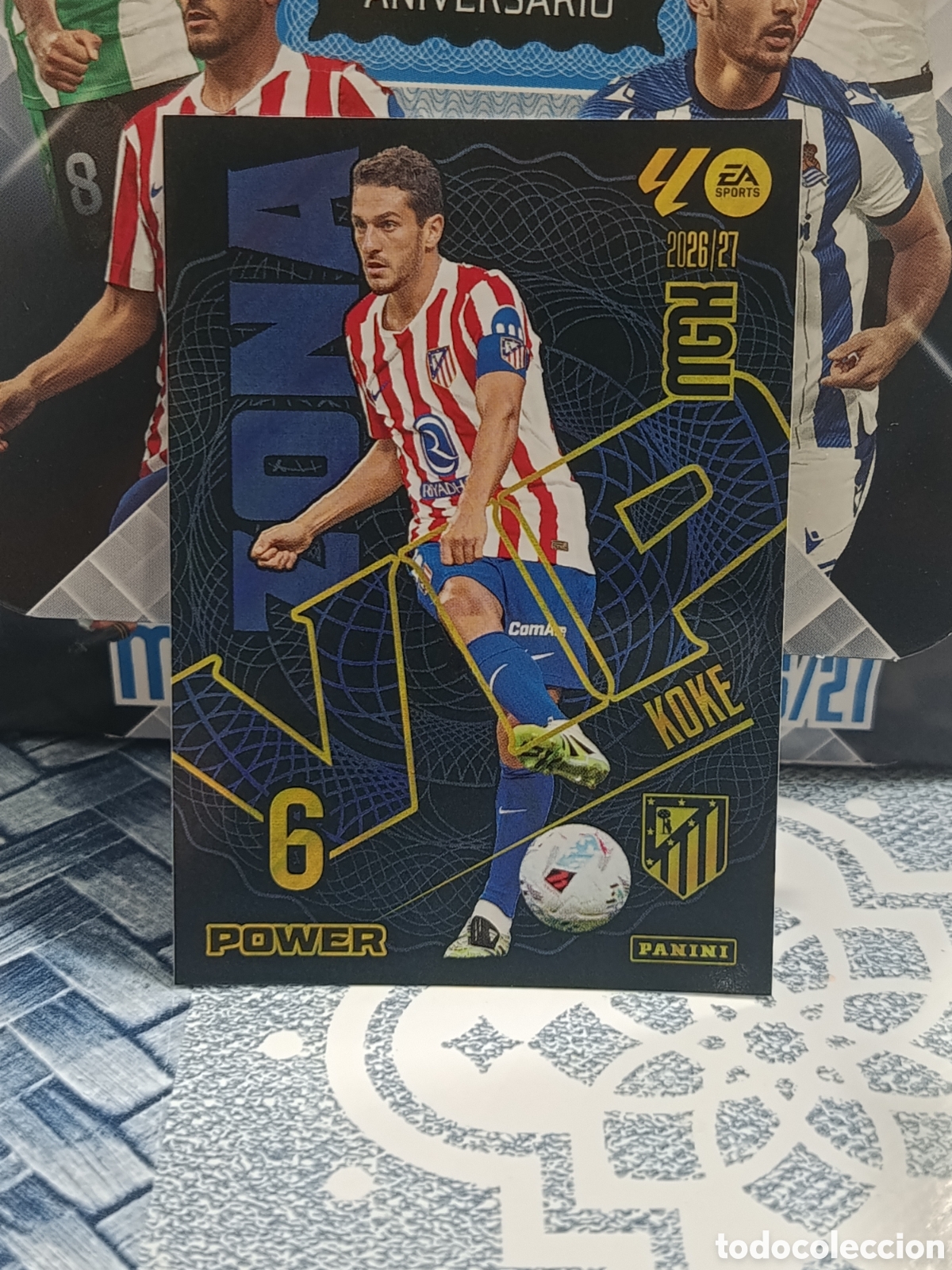 Collectable Antique Stickers: KOKE ATLETICO DE MADRID ZONA VIP 400 LIGA MGK 26 27 2026 2027 PANINI