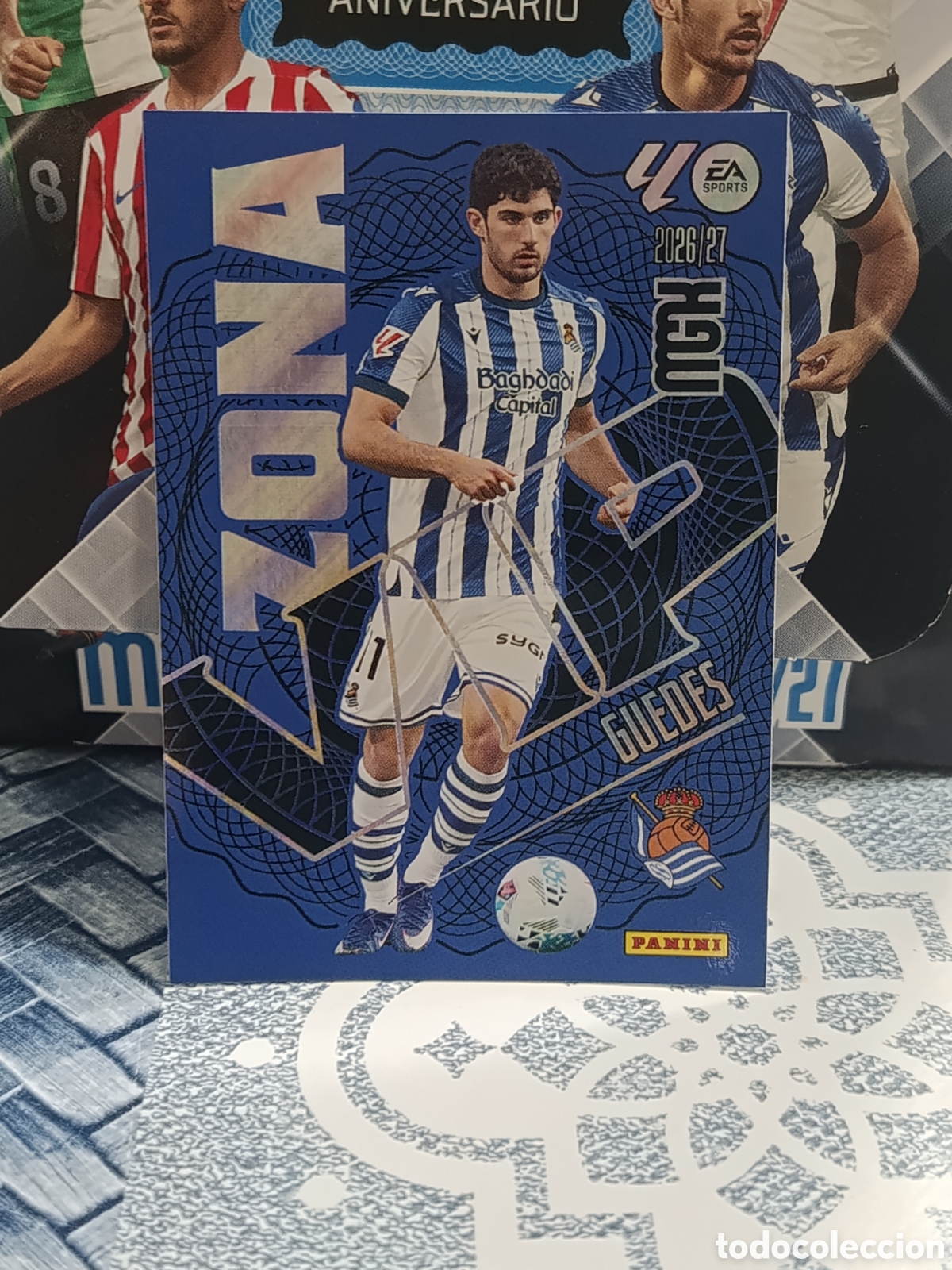Coleccionismo cromos antiguos: GUEDES REAL SOCIEDAD ZONA VIP 395 LIGA MGK 26 27 2026 2027 PANINI