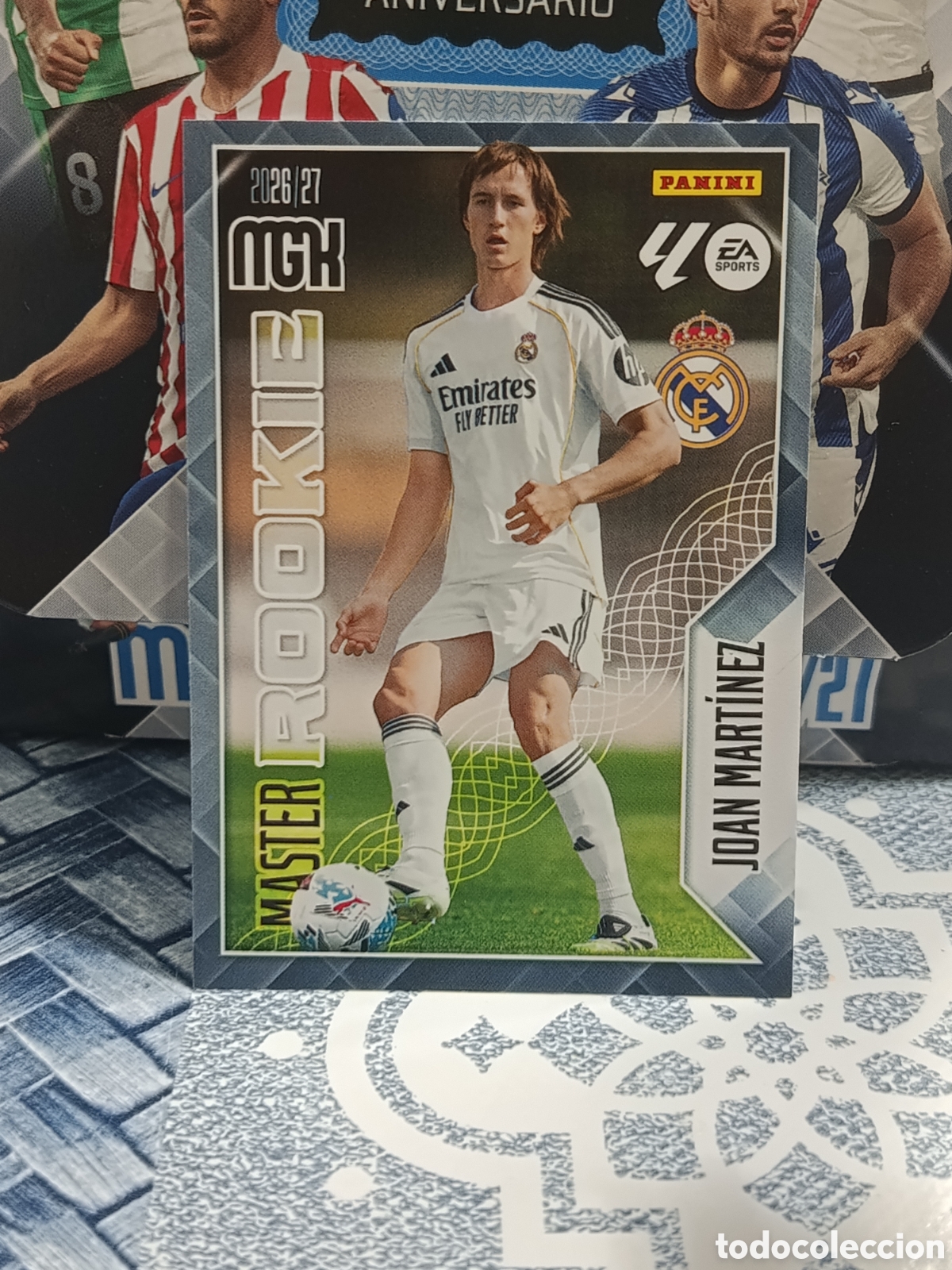 Collectable Antique Stickers: JOAN MARTINEZ REAL MADRID MASTER ROOKIE N&ordm; 413 LIGA MGK 26 27 2026 2027 PANINI