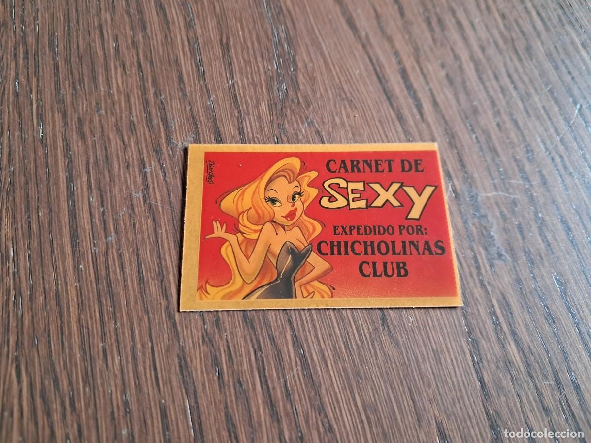 Coleccionismo cromos antiguos: cromo adhesivo de bollycao, bolly-carnet, carnet de sexy. sin pegar.