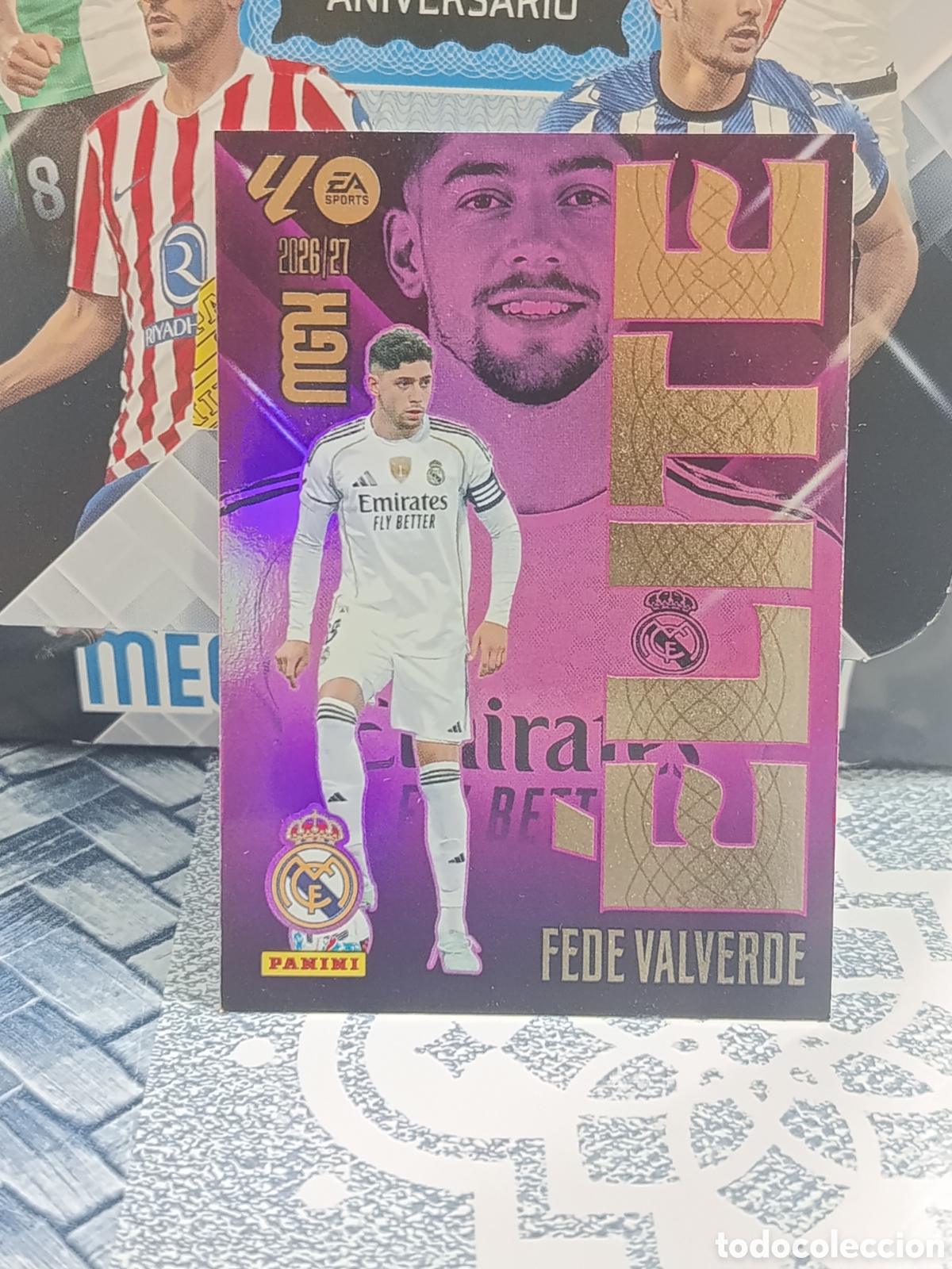 Coleccionismo cromos antiguos: FEDE VALVERDE REAL MADRID ELITE 5 LIGA MGK 26 27 2026 2027 PANINI