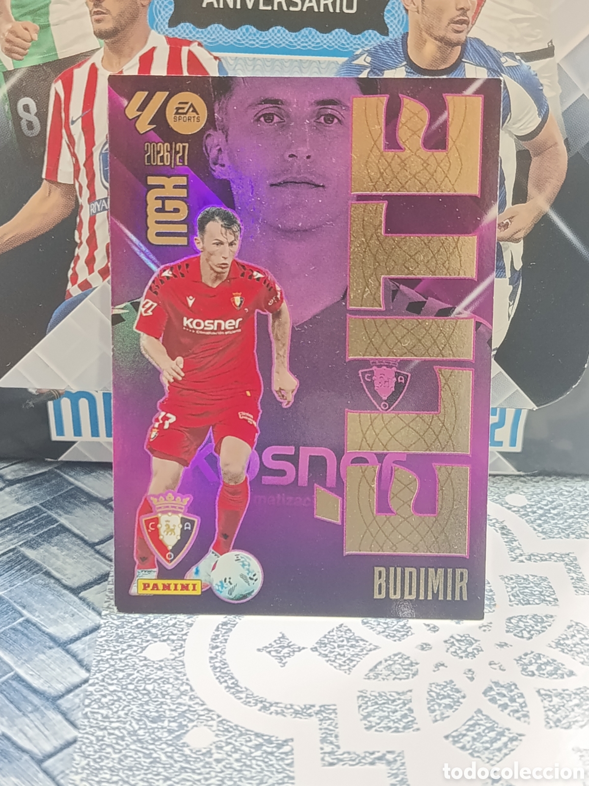 Collectionnisme Cartes &agrave; collectionner anciennes: BUDIMIR OSASUNA ELITE 3 LIGA MGK 26 27 2026 2027 PANINI