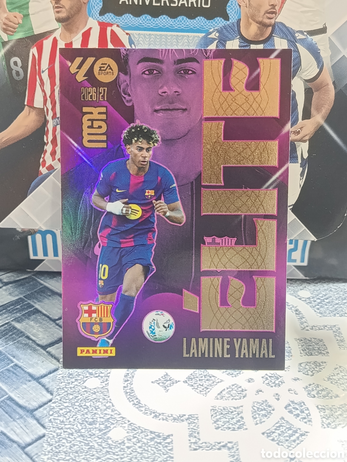 Sammeln alte Sammelbilder: LAMINE YAMAL FC BARCELONA BAR&Ccedil;A ELITE 9 LIGA MGK 26 27 2026 2027 PANINI
