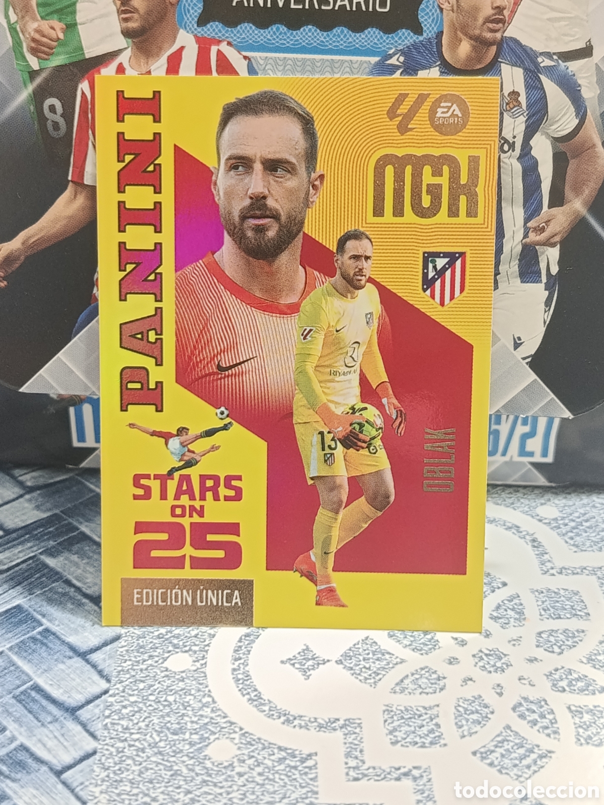 Collectable Antique Stickers: OBLAK ATLETICO DE MADRID STAR ON 25 N&ordm; 447 LIGA MGK 26 27 2026 2027 PANINI