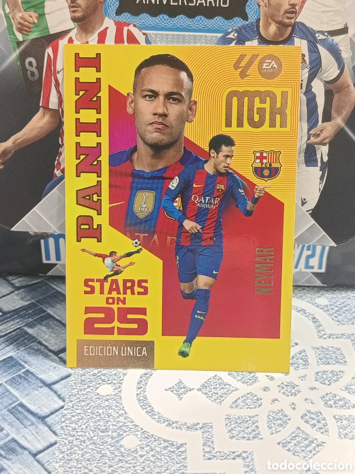 Collectable Antique Stickers: NEYMAR FC BARCELONA BAR&Ccedil;A STAR ON 25 N&ordm; 446 LIGA MGK 26 27 2026 2027 PANINI