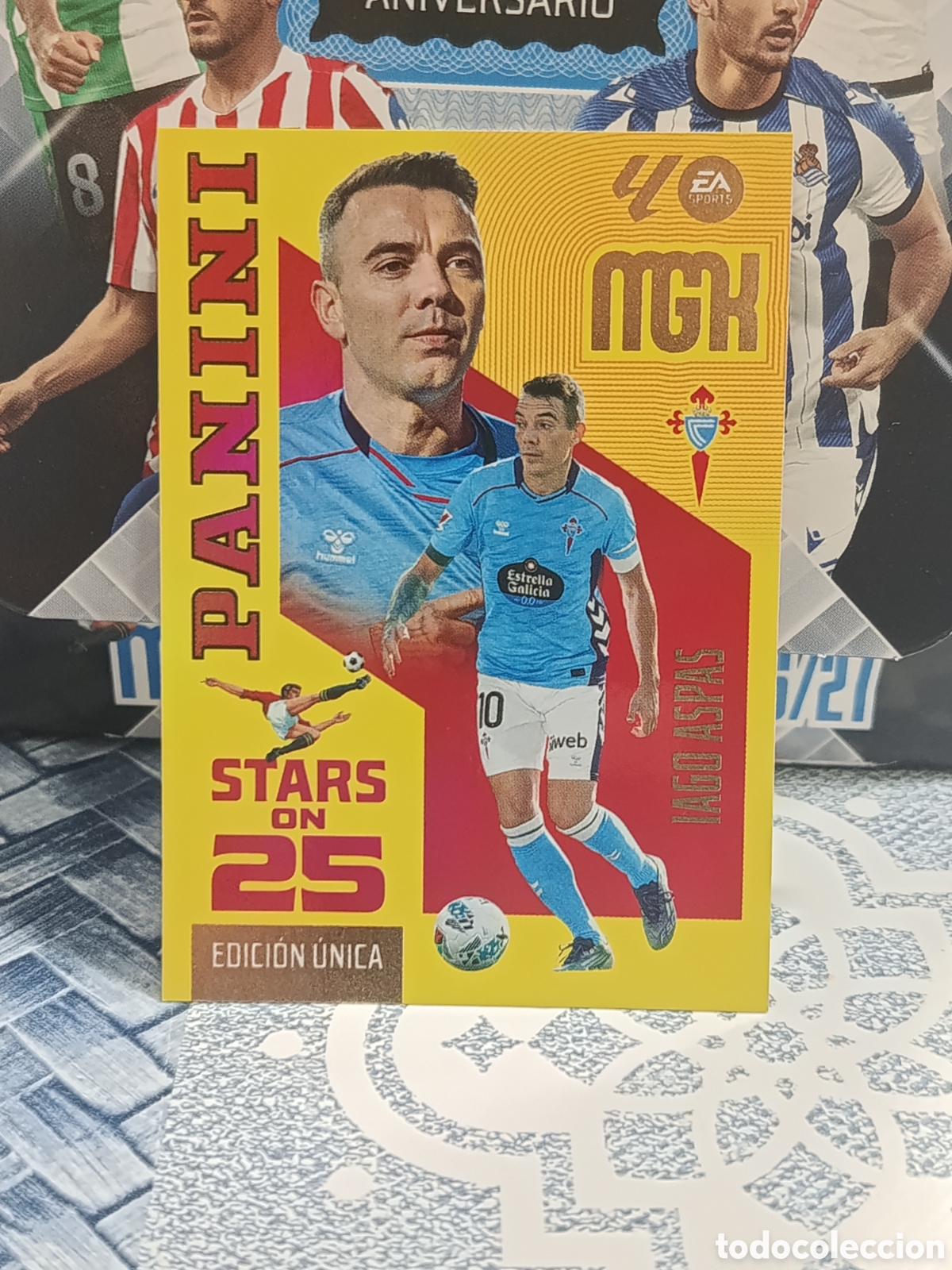 Sammeln alte Sammelbilder: IAGO ASPAS CELTA STAR ON 25 N&ordm; 444 LIGA MGK 26 27 2026 2027 PANINI