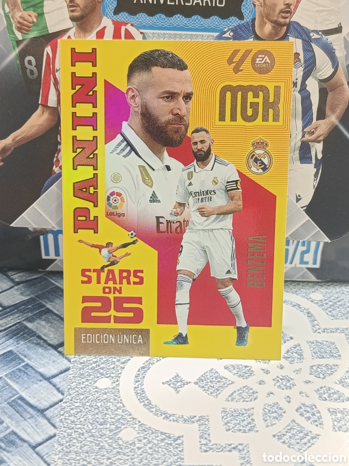 Sammeln alte Sammelbilder: BENZEMA REAL MADRID STAR ON 25 N&ordm; 441 LIGA MGK 26 27 2026 2027 PANINI