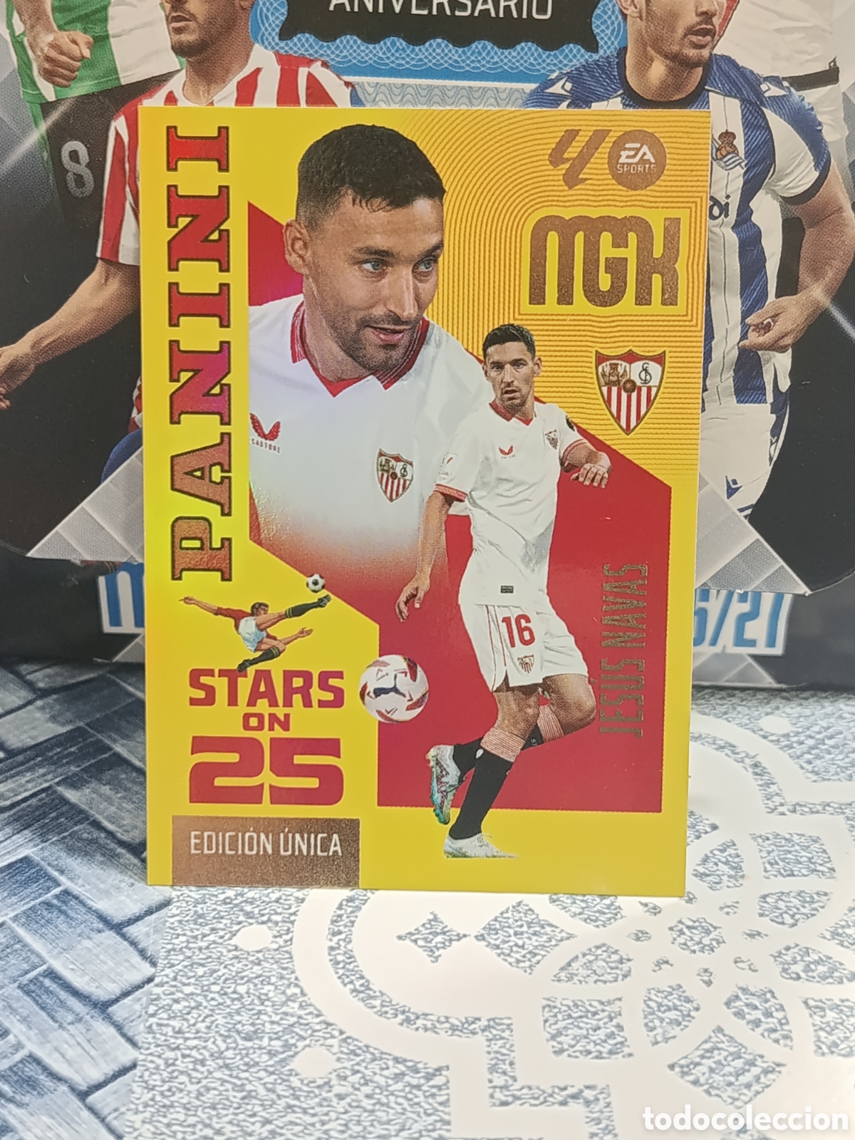 Sammeln alte Sammelbilder: JESUS NAVAS SEVILLA STAR ON 25 N&ordm; 437 LIGA MGK 26 27 2026 2027 PANINI