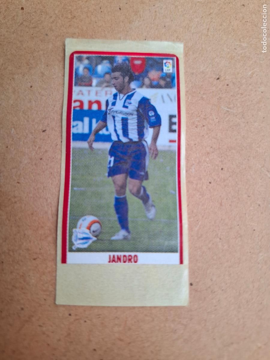 Coleccionismo cromos antiguos: CHICLE LIGA PANINI 2005 2006 - JANDRO - DPTVO. ALAV&Eacute;S ( NUNCA PEGADO )