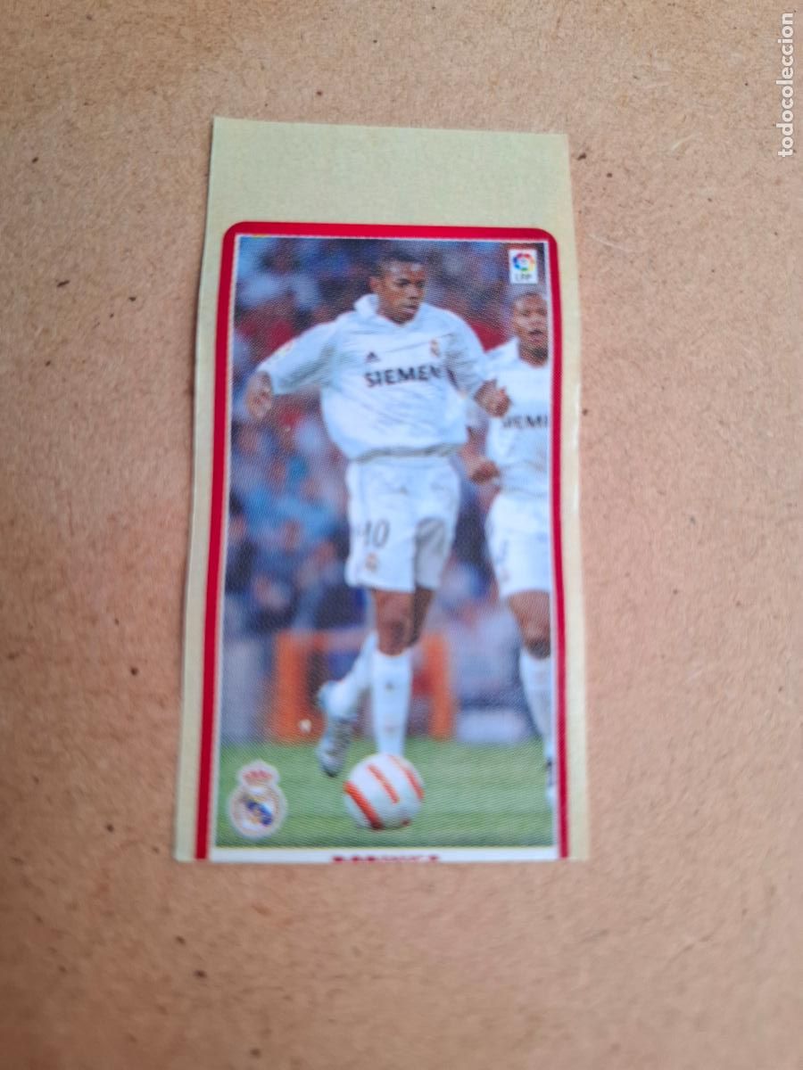 Coleccionismo cromos antiguos: CHICLE LIGA PANINI 2005 2006 - ROBINHO - REAL MADRID ( NUNCA PEGADO )