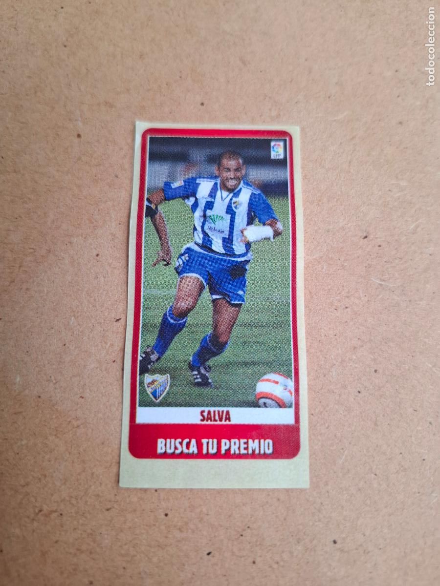 Coleccionismo cromos antiguos: CHICLE LIGA PANINI 2005 2006 - SALVA - M&Aacute;LAGA CF ( NUNCA PEGADO )