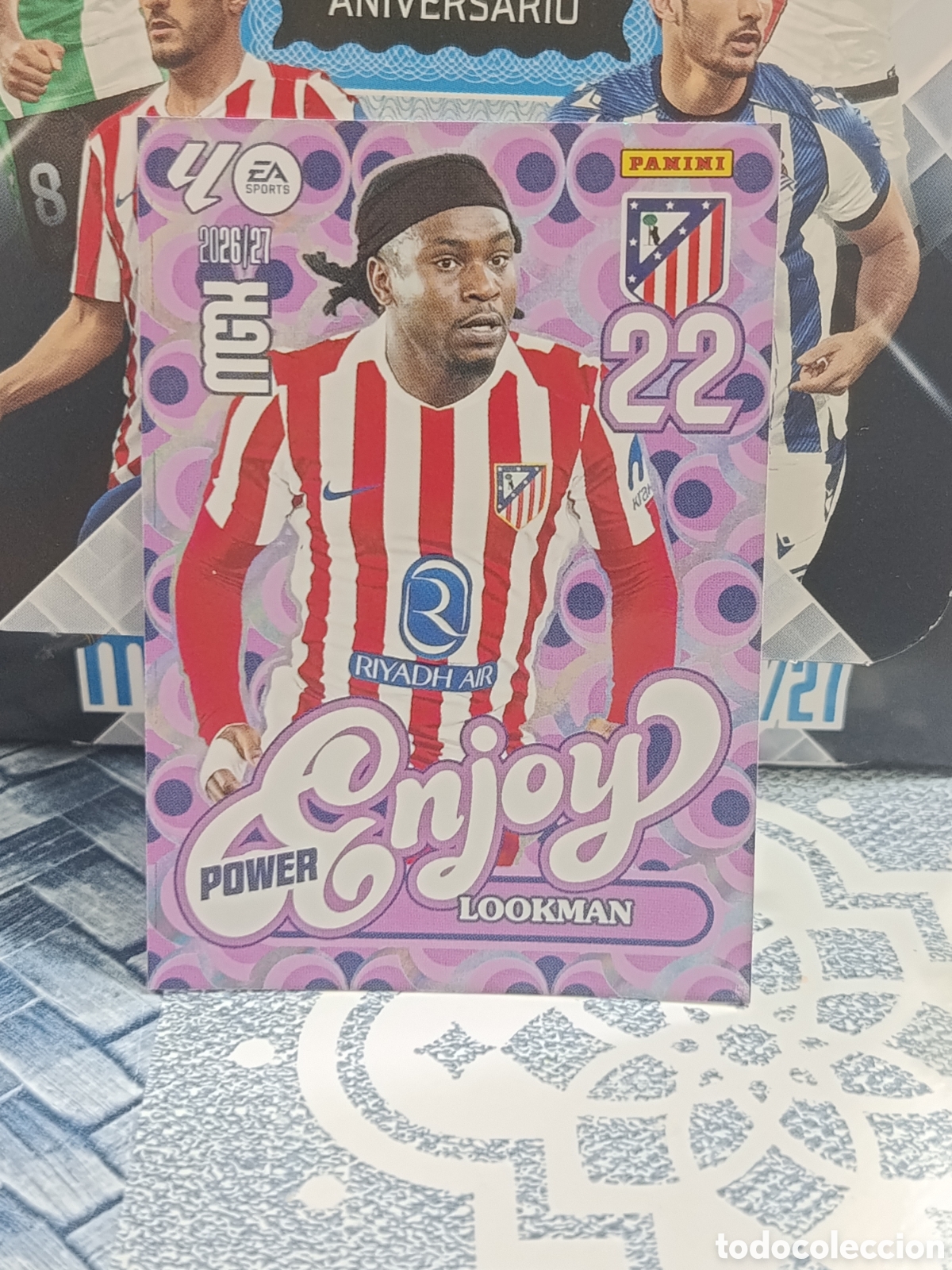 Coleccionismo cromos antiguos: LOOKMAN ATLETICO DE MADRID ENJOY POWER 385 P LIGA MGK 26 27 2026 2027 PANINI