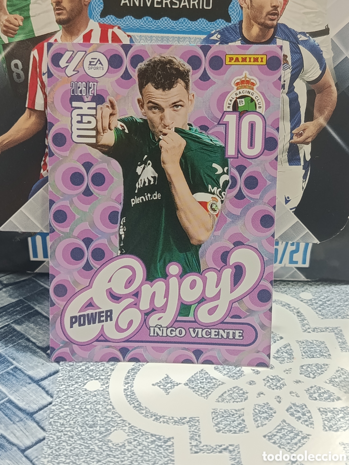 Coleccionismo cromos antiguos: I&Ntilde;IGO VICENTE RACING ENJOY POWER 383 P LIGA MGK 26 27 2026 2027 PANINI