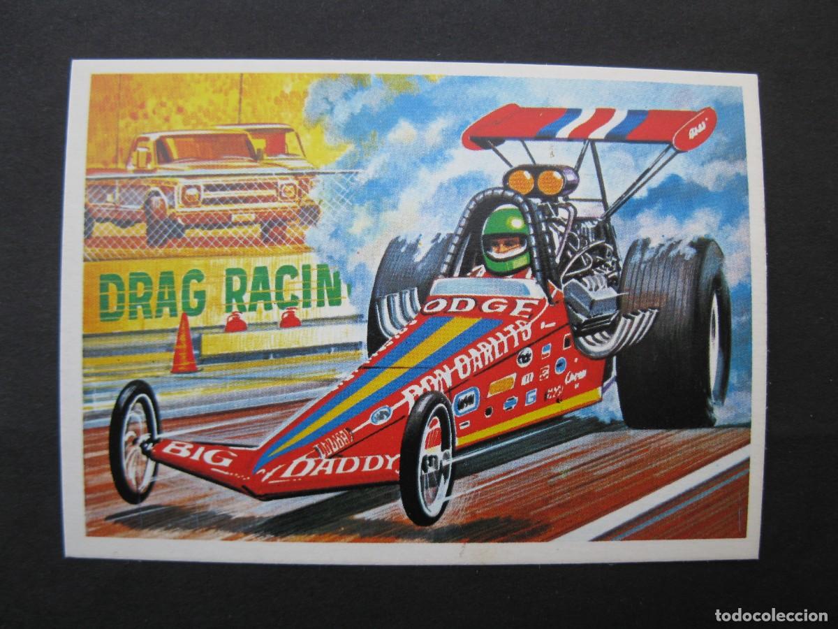 Coleccionismo cromos antiguos: T&Eacute;CNICA Y ACCI&Oacute;N - CROMO N&ordm; 38 - DRAGSTERS - EDICIONES ESTE - NUNCA PEGADO.