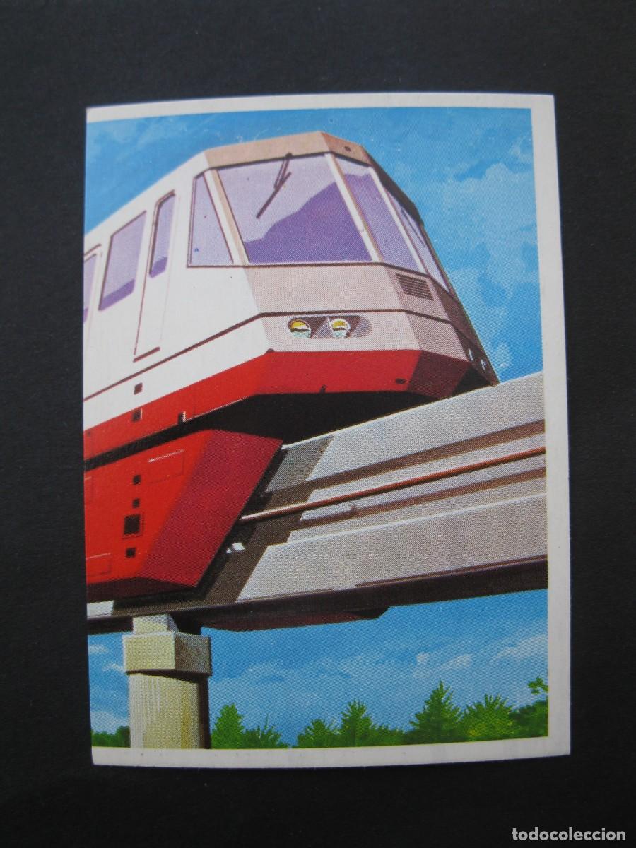 Coleccionismo cromos antiguos: T&Eacute;CNICA Y ACCI&Oacute;N - CROMO N&ordm; 25 - TRENES MONORRAIL - EDICIONES ESTE - NUNCA PEGADO.