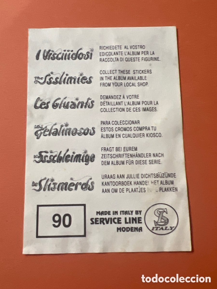 Coleccionismo cromos antiguos: E265. CROMO - LOS GELATINOSOS 90 - Foto 2