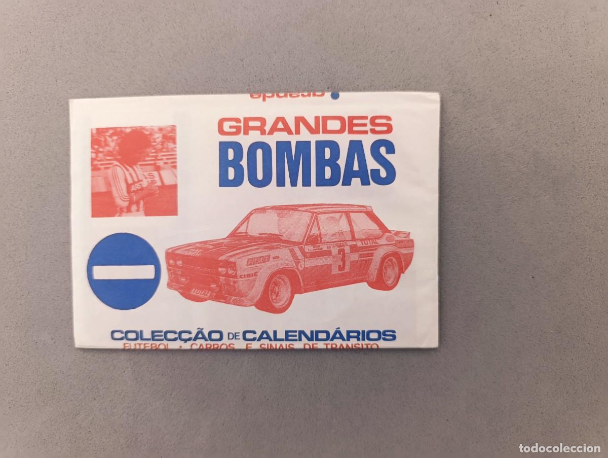 Coleccionismo cromos antiguos: Sobre cromos sin abrir - cartera cromos cerrada - Grandes Bombas - calend&aacute;rios