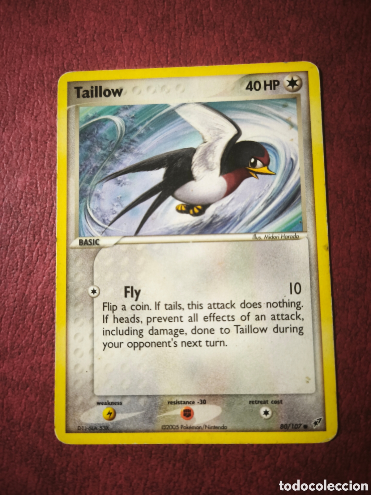 Coleccionismo cromos antiguos: Pokemon. 2005. Taillow #80/107. Ingl&eacute;s