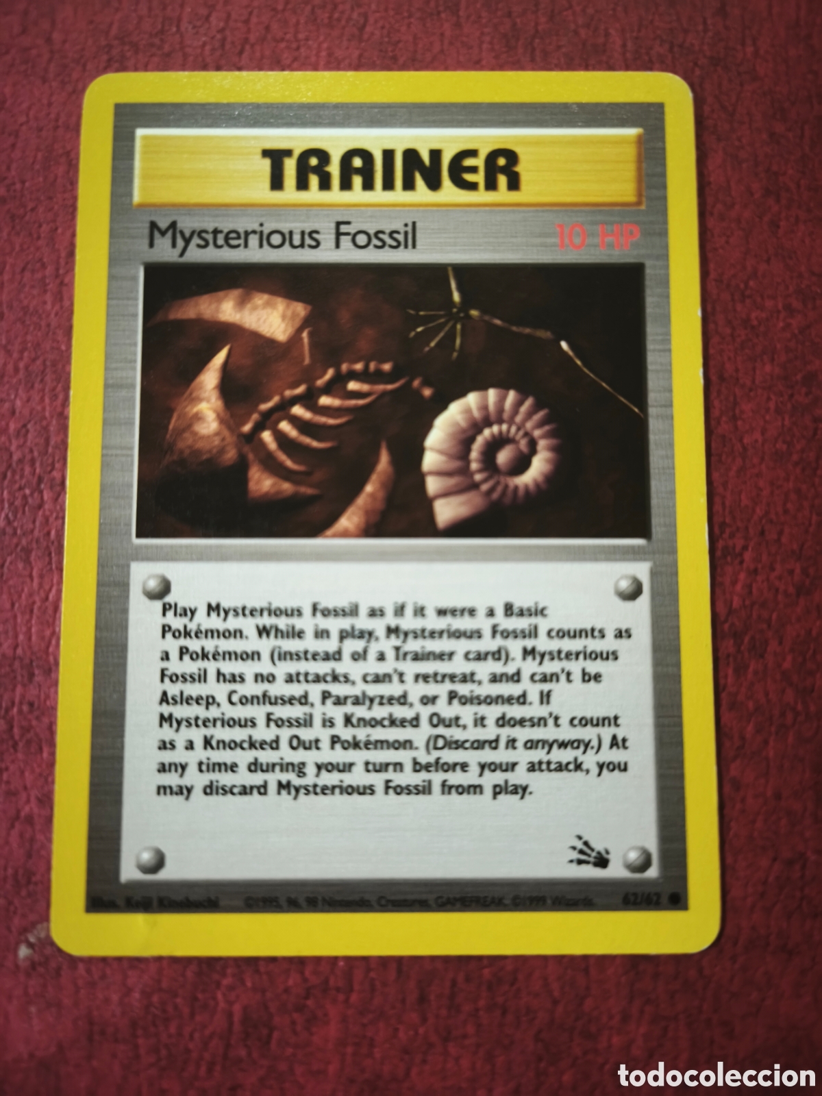 Coleccionismo cromos antiguos: Pokemon. 1999. Mysterious Fossil #62/62. Ingl&eacute;s