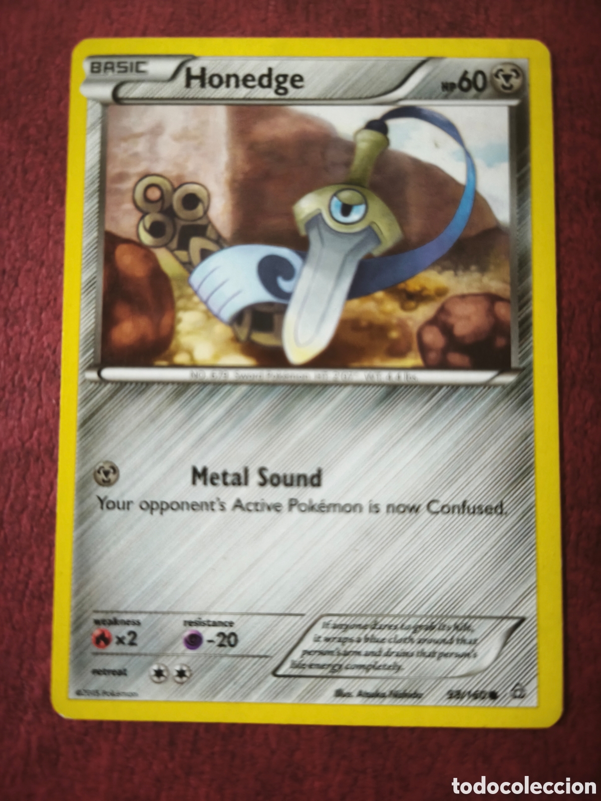 Coleccionismo cromos antiguos: Pokemon. 2015. Honedge #98/160. Ingl&eacute;s