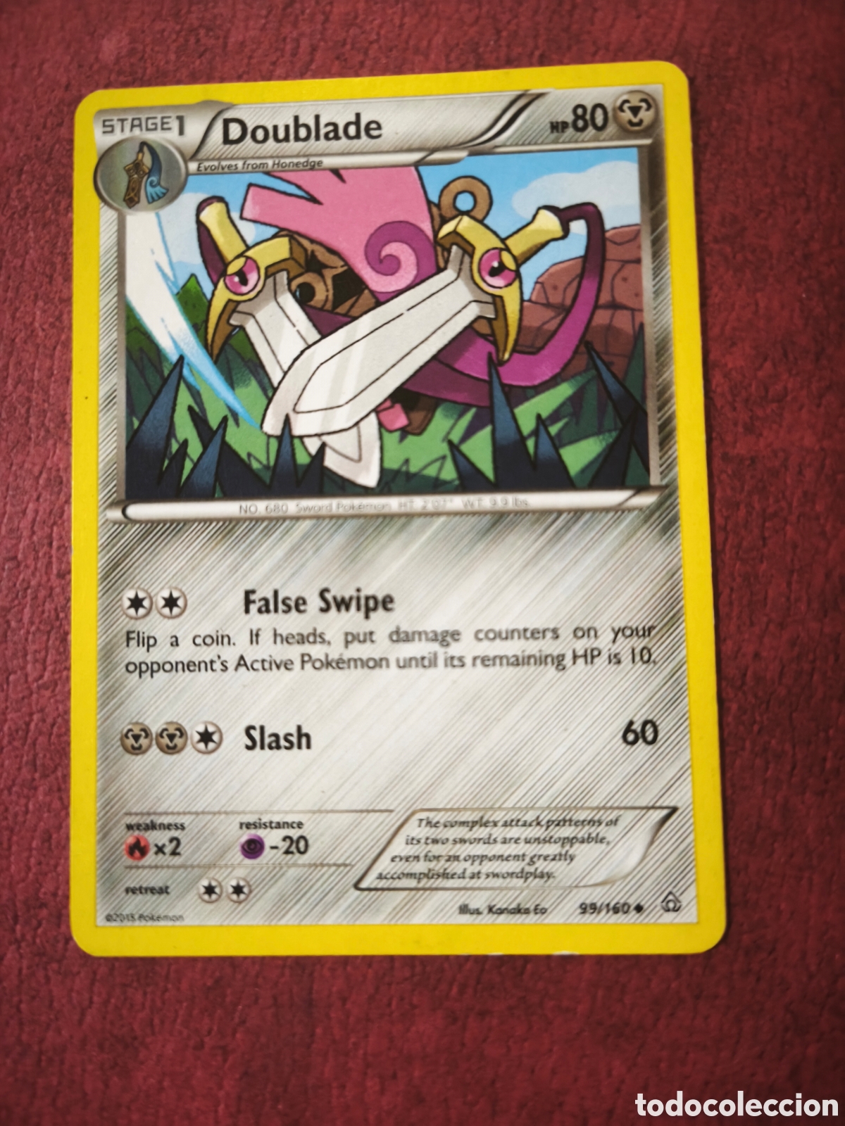 Coleccionismo cromos antiguos: Pokemon. 2015. Doublade #99/160. Ingl&eacute;s