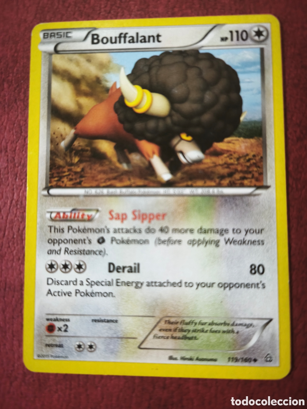 Coleccionismo cromos antiguos: Pokemon. 2915. Bouffalant #119/160