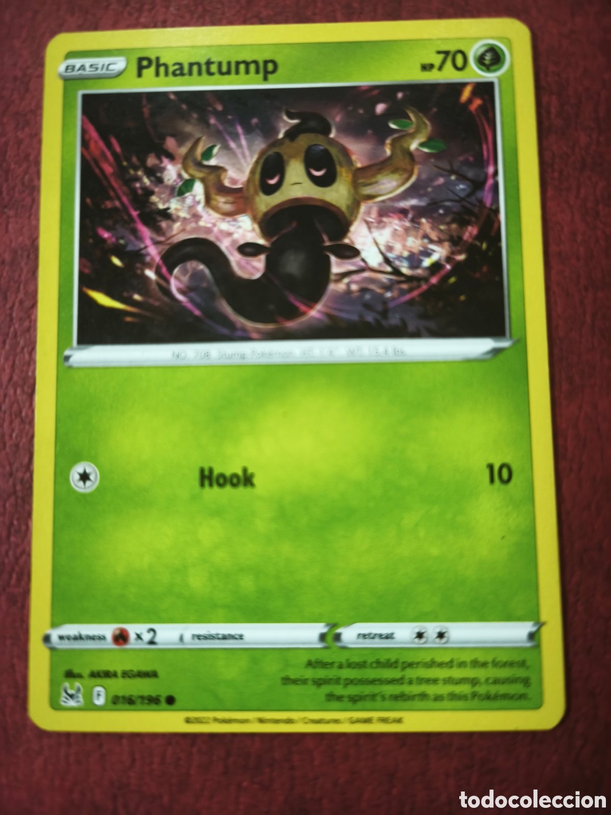 Coleccionismo cromos antiguos: Pokemon. 2022. Phantump #16/196. Ingl&eacute;s
