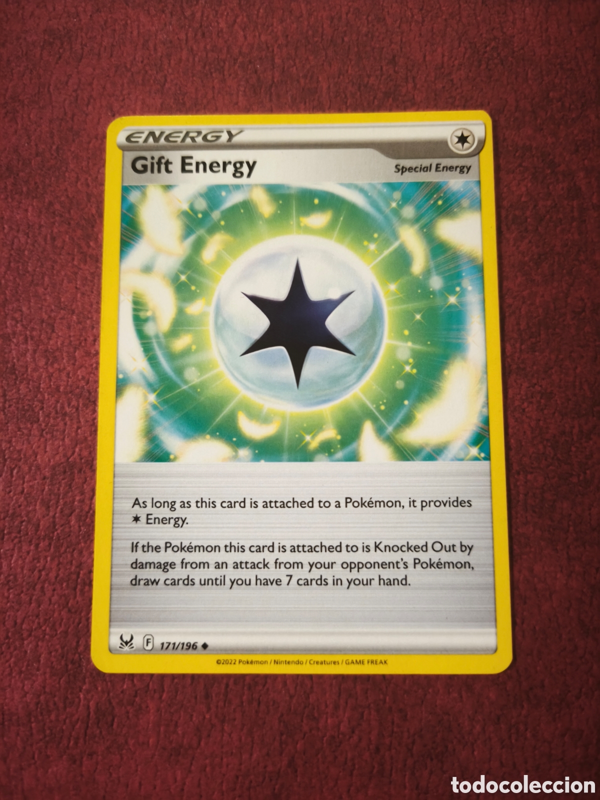 Coleccionismo cromos antiguos: Pokemon. 2022. Gift Energy #171/196. Ingl&eacute;s