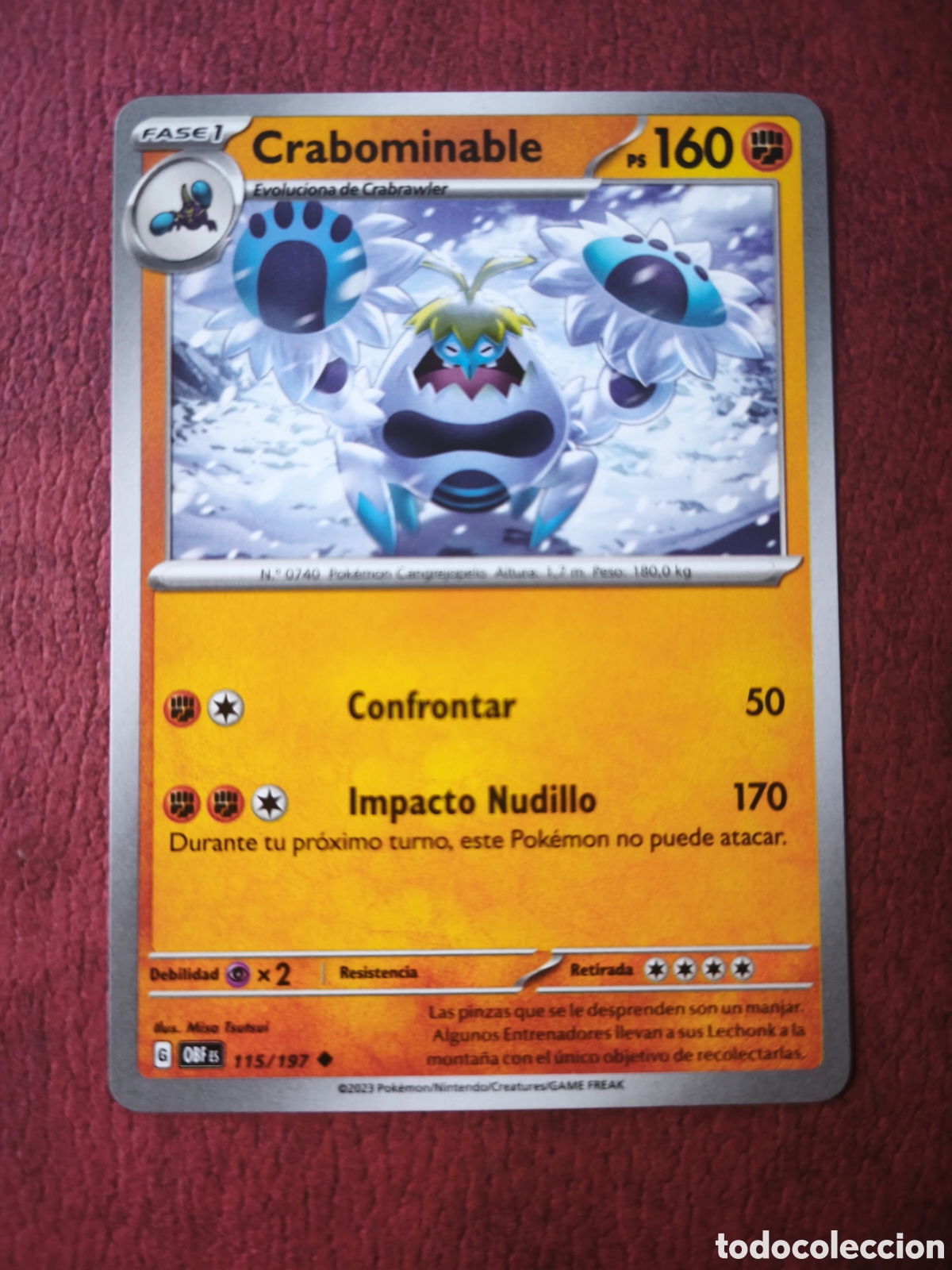 Coleccionismo cromos antiguos: Pokemon. 2023. Crabominable