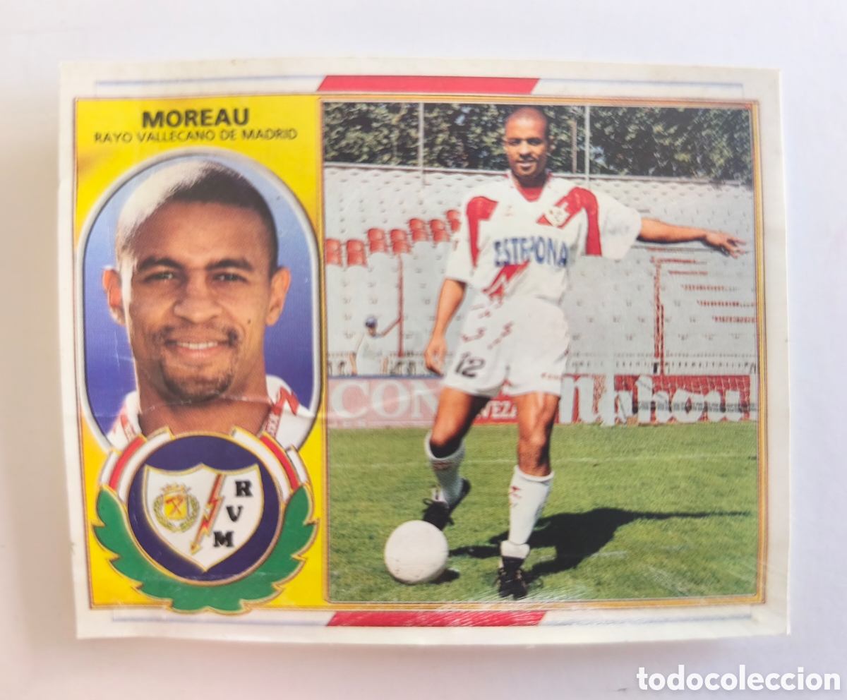 Coleccionismo cromos antiguos: MOREAU RAYO VALLECANO CROMO LIGA 96/97 ESTE