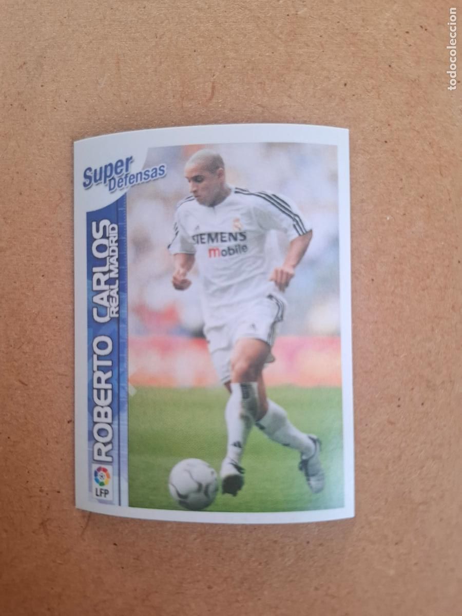 Coleccionismo cromos antiguos: SUPERLIGA 2003 2004 03 04 - 19 ROBERTO CARLOS - REAL MADRID ( NUNCA PEGADO )