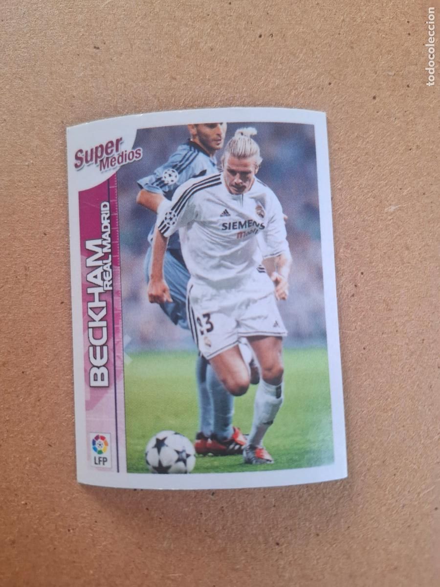 Coleccionismo cromos antiguos: SUPERLIGA 2003 2004 03 04 - 23 BECKHAM - REAL MADRID ( NUNCA PEGADO )