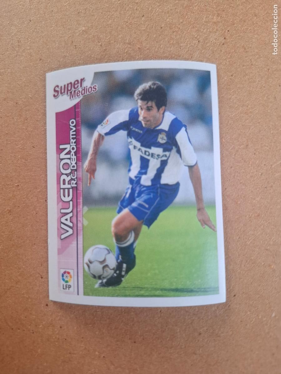 Coleccionismo cromos antiguos: SUPERLIGA 2003 2004 03 04 - 30 VALERON - R.C. DEPORTIVO ( NUNCA PEGADO )