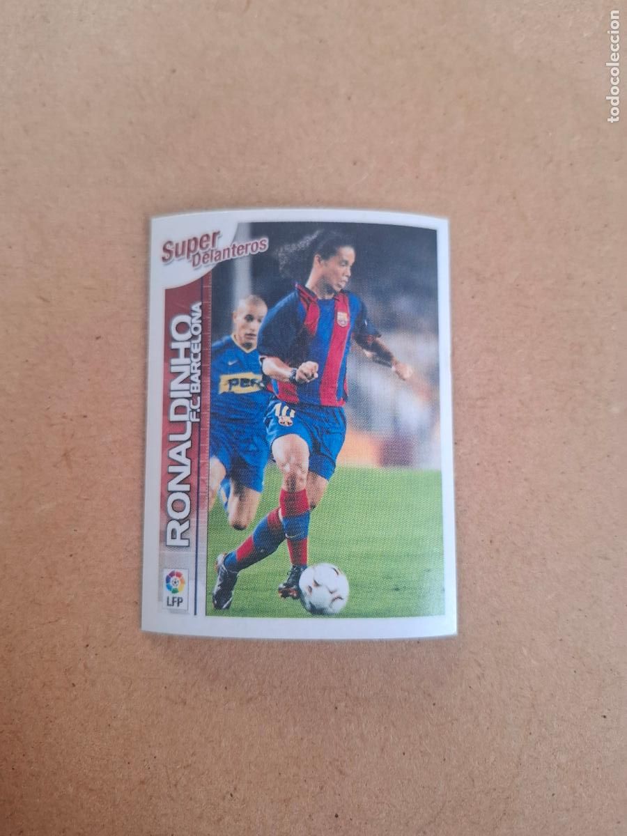 Coleccionismo cromos antiguos: SUPERLIGA 2003 2004 03 04 - 42 RONALDINHO - F.C. BARCELONA ( NUNCA PEGADO )