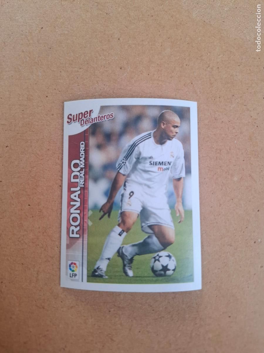 Coleccionismo cromos antiguos: SUPERLIGA 2003 2004 03 04 - 43 RONALDO - REAL MADRID ( NUNCA PEGADO )
