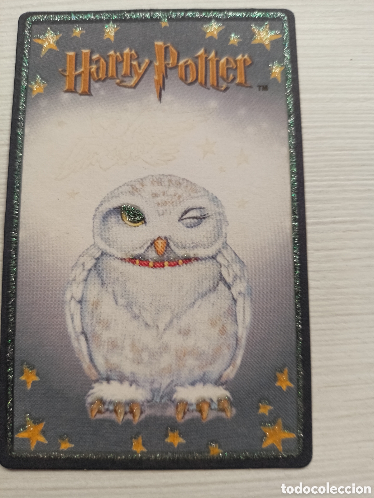 Coleccionismo cromos antiguos: Harry Potter. Tarjeta m&agrave;gica lechuza Hedwig