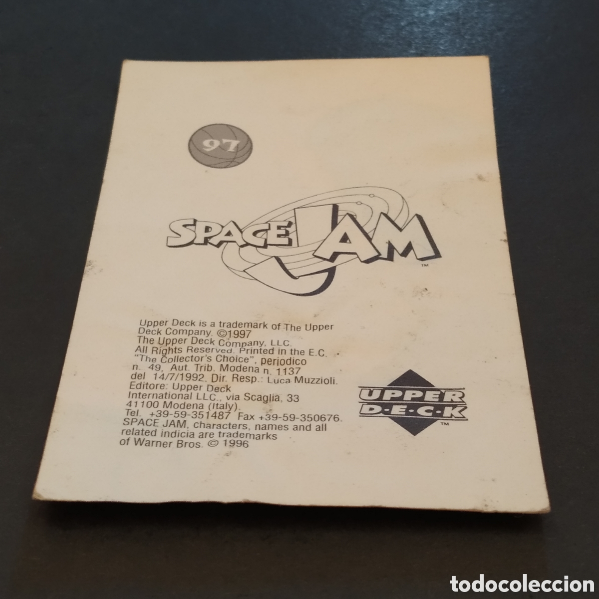 Coleccionismo cromos antiguos: CROMO - N&ordm; 097 - SPACE JAM - UPPER DECK - A&Ntilde;O 1996 - Foto 5