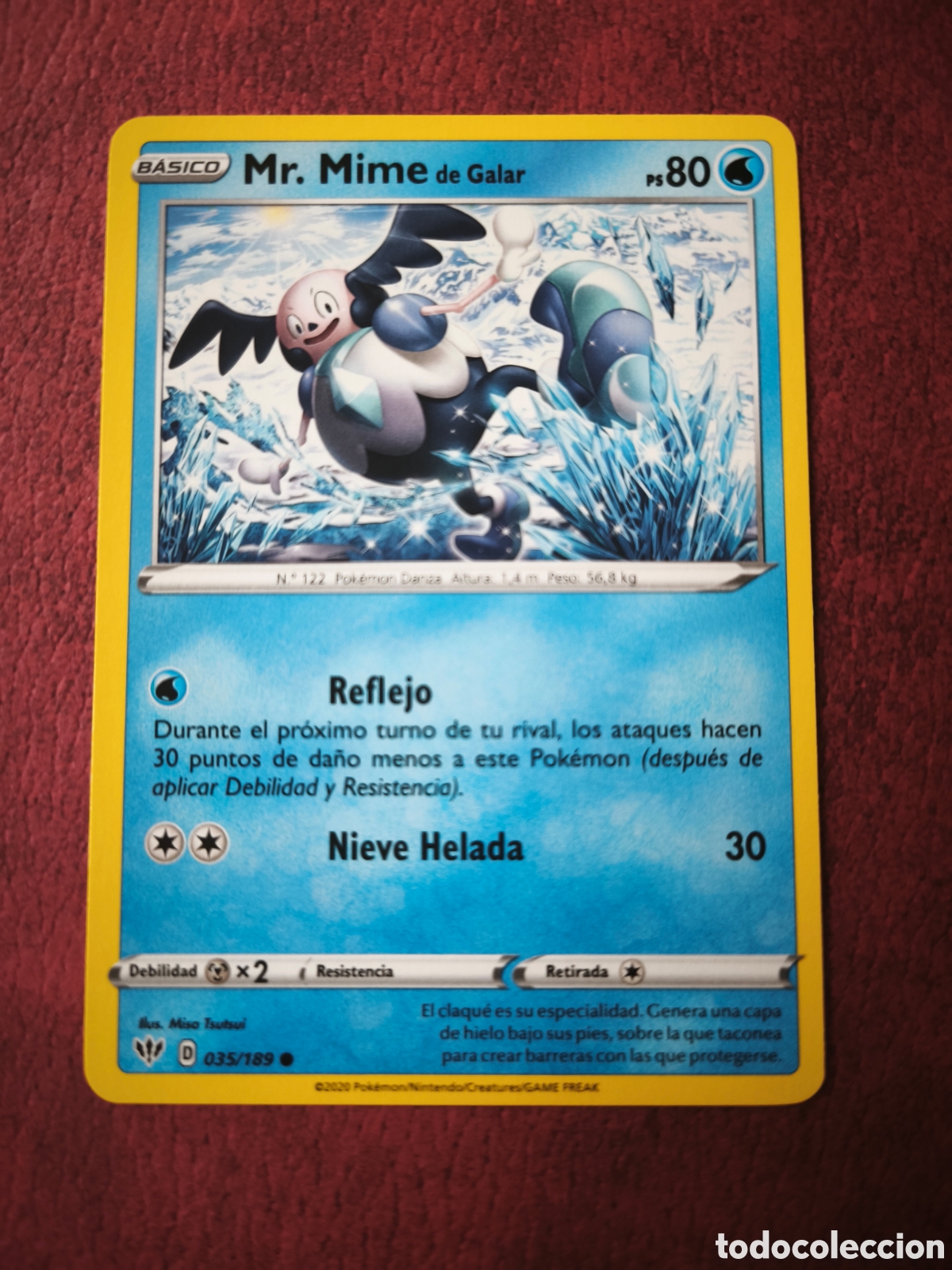 Coleccionismo cromos antiguos: Pokemon. 2020. Me.Mime de Galar #35/189. Espa&ntilde;ol