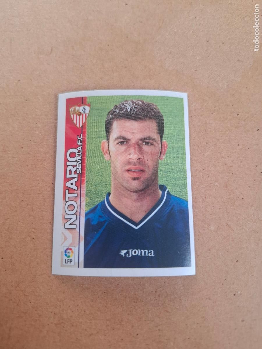 Coleccionismo cromos antiguos: SUPERLIGA 2003 2004 03 04 - 327 NOTARIO - SEVILLA FC ( NUNCA PEGADO )