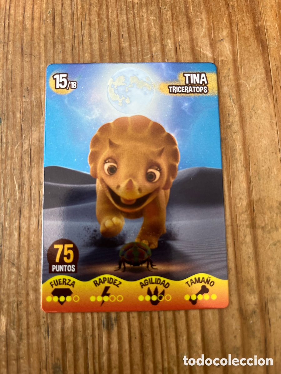 Coleccionismo cromos antiguos: R32115 CARTA CROMO EL DESIERTO INFINITO DINOSAURUS 5&ordf; EDICION CARTASAURUS # 15 TINA TRICERATOPS 2026