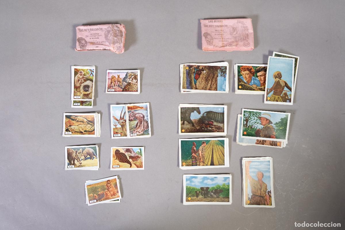 Coleccionismo cromos antiguos: Las minas del Rey Salom&oacute;n, Lote de 2 sobres de cromos - Ediciones Cl&iacute;per, 1952
