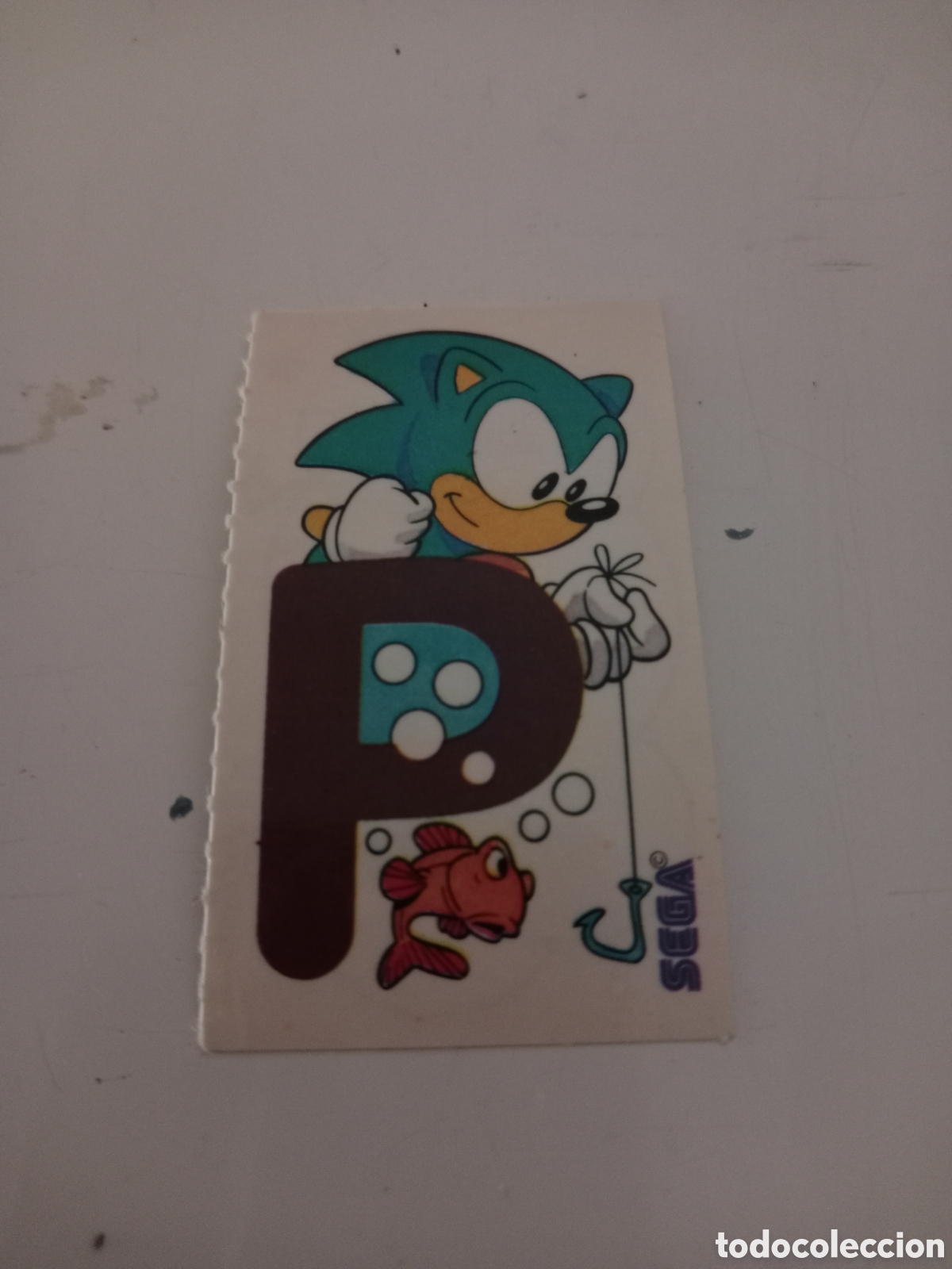Coleccionismo cromos antiguos: Bollycao Sonic de la colecci&oacute;n Sega Mega Drive letra P