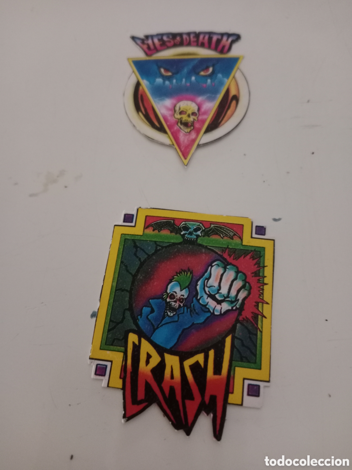 Coleccionismo cromos antiguos: Bollycao skateboards terrorificos dos cromos recortados