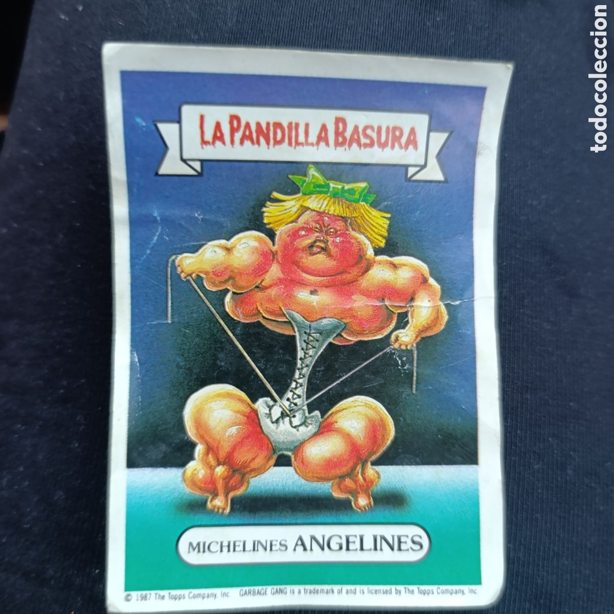 Coleccionismo cromos antiguos: Cromo La Pandilla Basura N&ordm; 155 - Michelines Angelines (Topps 1987)
