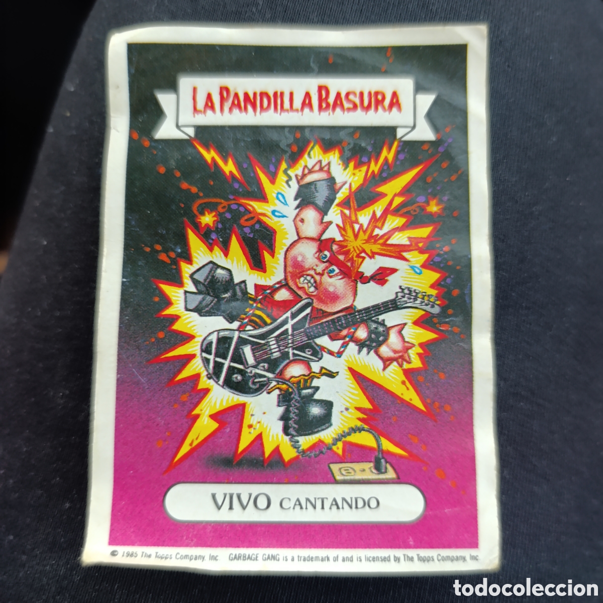Coleccionismo cromos antiguos: Cromo La Pandilla Basura N&ordm; 63 - Vivo Cantando (Topps 1987) - &Aacute;lbum Amarillo