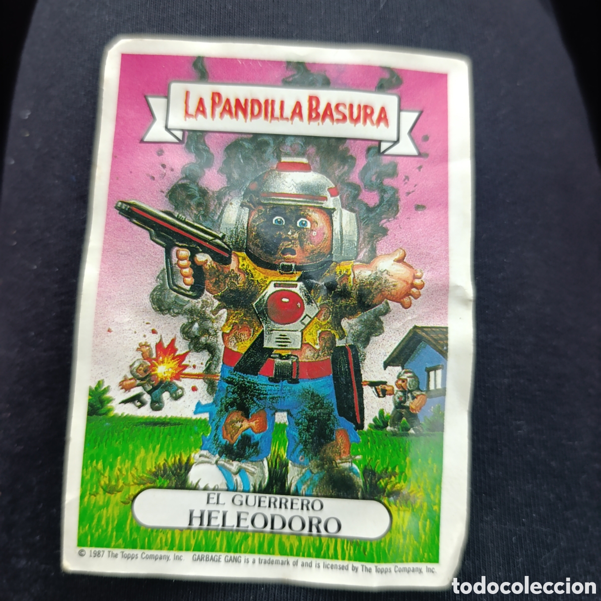 Coleccionismo cromos antiguos: Cromo La Pandilla Basura N&ordm; 70 - El Guerrero Heleodoro (Topps 1987) - &Aacute;lbum Amarillo